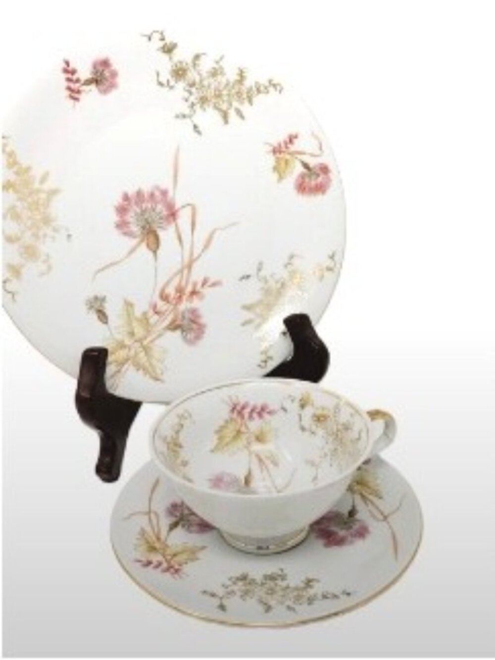 Bareuther Porcelain | Tea Trio |Vintage 1931s | Bavaria Gilded Floral